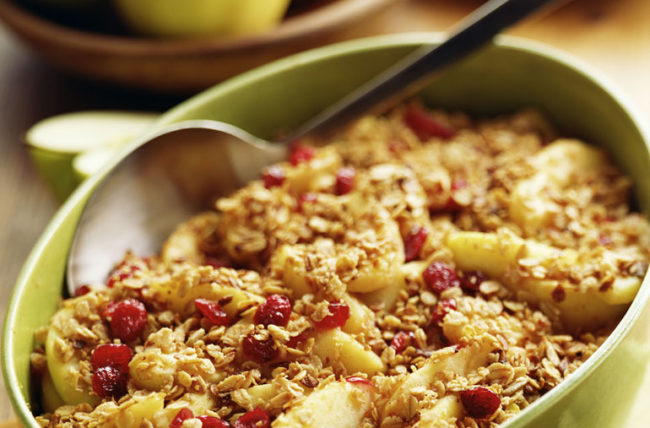 cleveland apple cranberry crisp